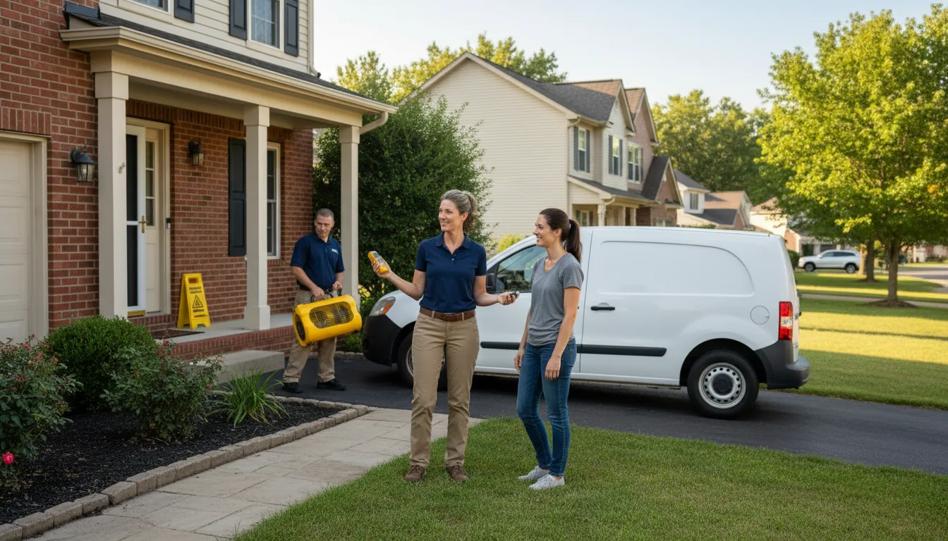 Residential water damage restoration in Roberts, MT